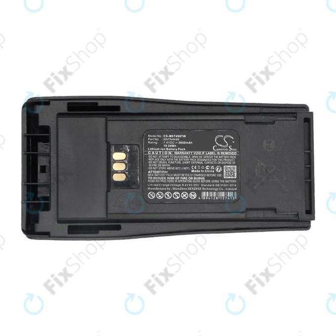 Baterija za Motorola CP, EP, GP, 2600mAh, Li-ion, 7.4V, NNTN4496, HQ