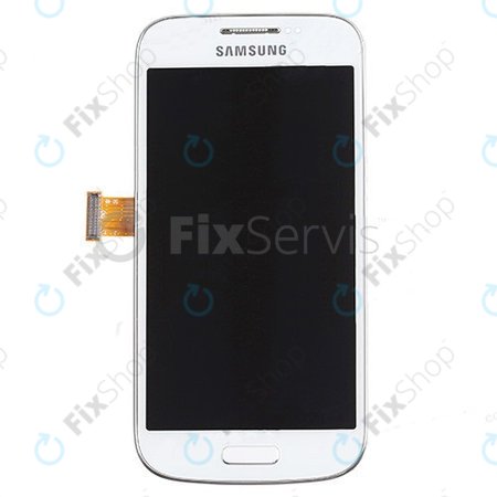 Samsung Galaxy S4 Mini i9195 - LCD zaslon + steklo na dotik + okvir (White Frost) - GH97-14766B Genuine Service Pack