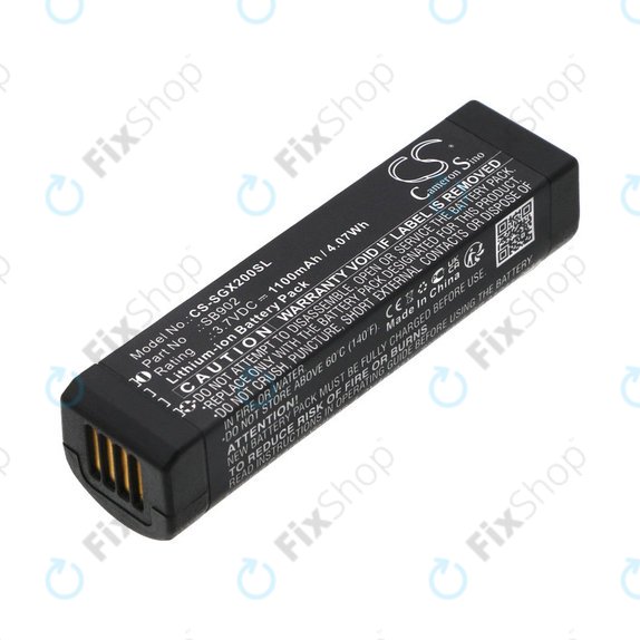 Baterija za Shure GLXD1, 2, MXW2, 1100mAh, Li-Ion, 3.7V, SB902, HQ