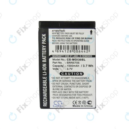 Baterija za Motorola i930, i920, i95, 1000mAh, Li-Ion, 3.7V, SNN5705, HQ