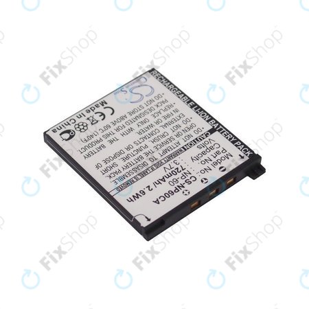 Baterija za Casio Exilim Zoom EX-Z19, EX-Z85, EX-Z9, 720mAh, Li-Ion, 3.7V, NP-60, HQ