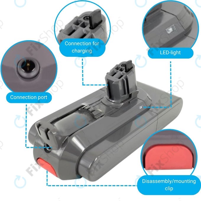 Dyson V11, V15, V15s, Outsize - Baterija SV15, SV18, 970938-01 Li-Ion 25.2V 3600mAh