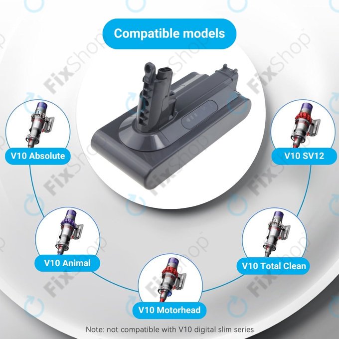 Dyson V10 - Baterija 969352-02, SV12, 206340 Li-Ion 25.2V 3000mAh HQ