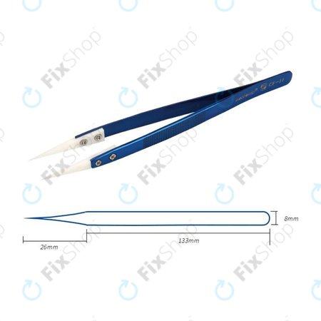 Mechanic CF-11 - Keramična pinceta odporna na vročino z ostro konico