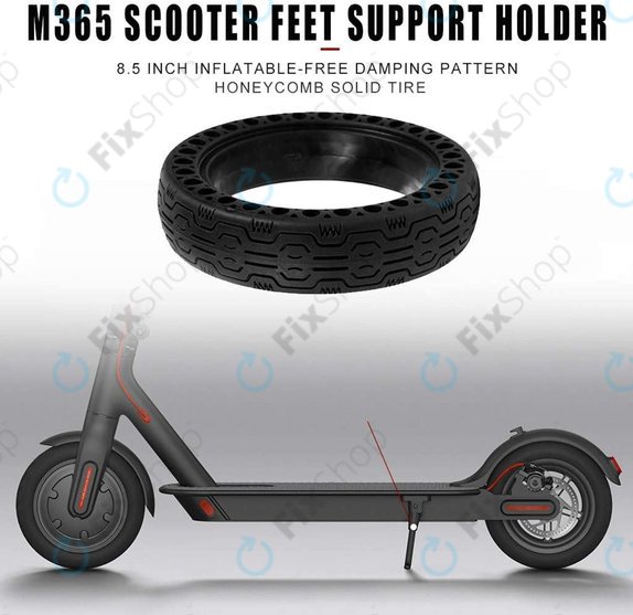 Xiaomi Mi Electric Scooter 1S, 2 M365, Essential, Pro, Pro 2 - Vzdržljiva polna pnevmatika brez zračnic (Tip 2) (Black)