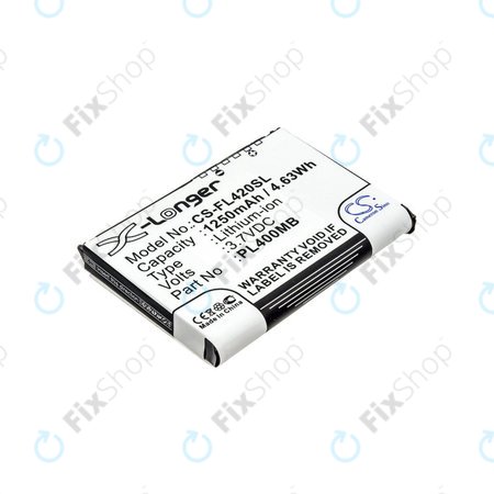 Baterija za Fujitsu Siemens Loox N560, N520, N500, 420, 410, 1250mAh, Li-Ion, 3.7V, PL400MB, HQ