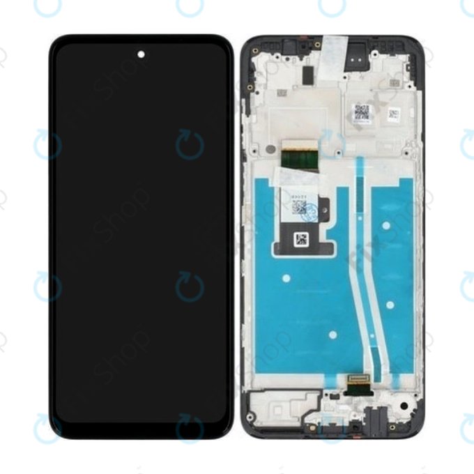 Motorola Moto G53 5G - LCD zaslon + steklo na dotik + okvir (Black) - 5D68C22150 Genuine Service Pack