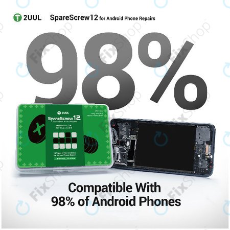 Set Phillips vijakov za popravilo Android naprav, 2UUL SC12, 1200 kos/pakiranje