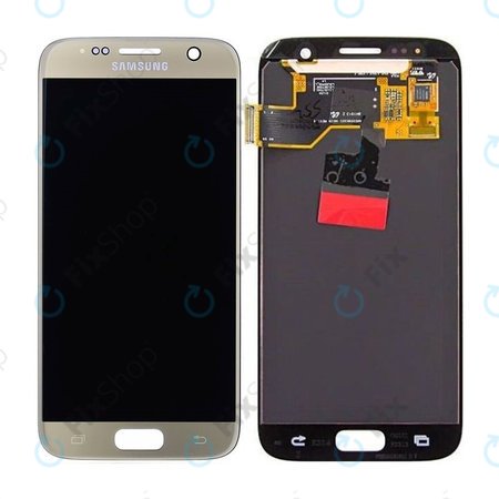 Samsung Galaxy S7 G930F - LCD zaslon + steklo na dotik (Gold) - GH97-18523C, GH97-18761C, GH97-18757C Genuine Service Pack