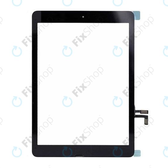 Steklo na dotik z gumbom Domov za iPad Air, Black