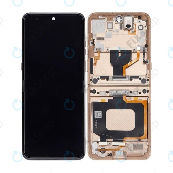 Motorola Razr 60 Ultra - LCD zaslon + steklo na dotik + okvir (Mountain Trail) - 5D68C29812 Genuine Service Pack
