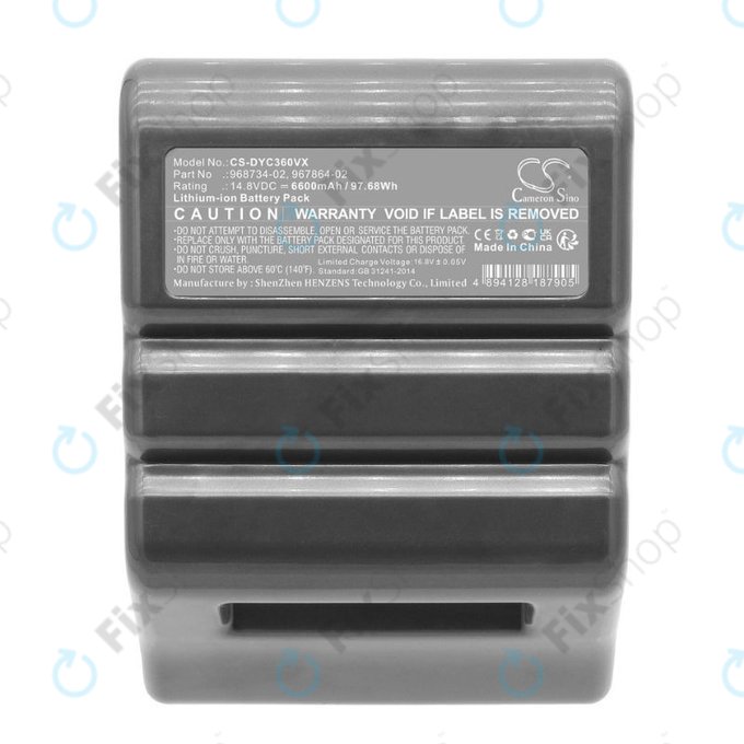 Dyson 360 Vis Nav, Heurist (2020) - Baterija 968734-02, 967864-02 Li-Ion 14.8V 6600mAh HQ