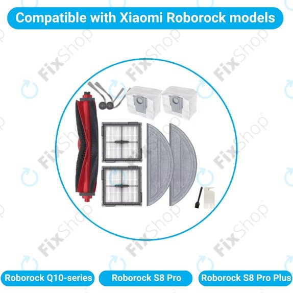 Xiaomi Roborock Q10-series, S8 Pro, S8 Pro Plus - Celoten komplet