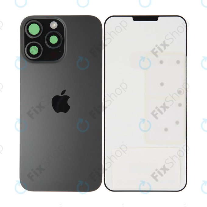 Steklo zadnjega ohišja za iPhone 16 Pro Max | Black Titanium | 661-44958 | Genuine Apple