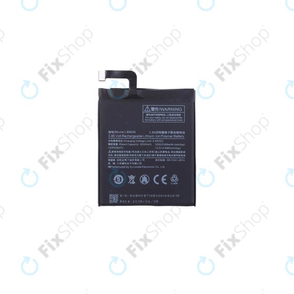 Xiaomi Mi6 - Baterija BM39 3350mAh