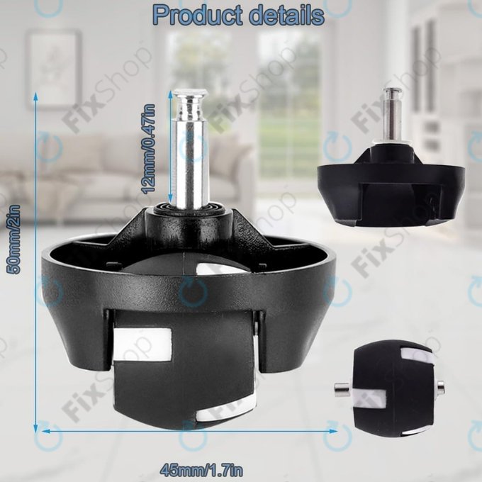 Eufy Robovac-series - Sprednje kolo (Črna)