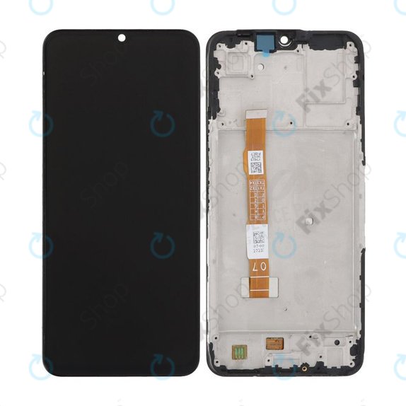 Vivo Y55 - LCD zaslon + steklo na dotik + okvir (Starlight Black) TFT