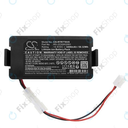 Rowenta RR7774, RR7755, Tefal RG7765 - Baterija RS-2230002091 Li-Ion 14.8V 3400mAh HQ