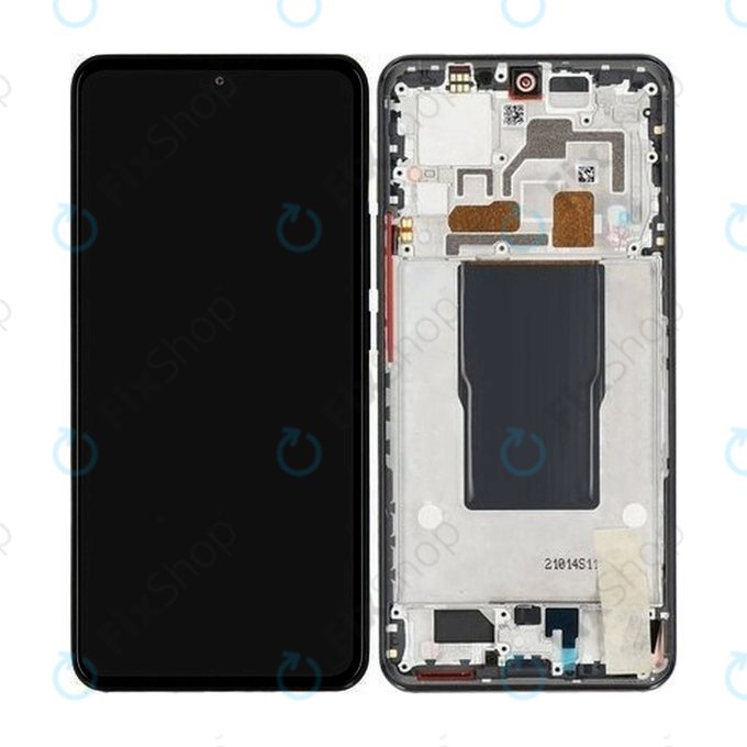 Xiaomi 12T Pro 22081212UG - LCD zaslon + steklo na dotik + okvir (Black) - 560003L12U00 Genuine Service Pack