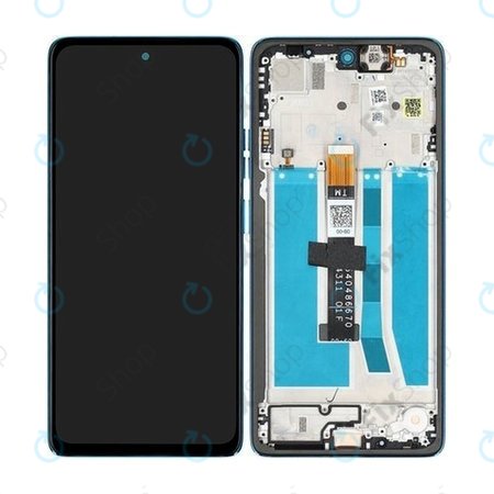 Motorola Moto G75 5G - LCD zaslon + steklo na dotik + okvir (Aqua Blue) - 5D68C29067 Genuine Service Pack