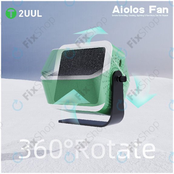 Odsesovalnik dima in hladilni ventilator z LED osvetlitvijo, 2UUL DA98