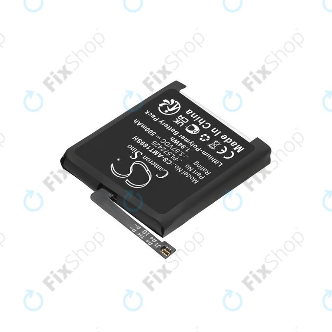 Baterija za Amazfit T-Rex 2, A2169, A2170, 500mAh, Li-Pol, 3.87V, PL572428, HQ