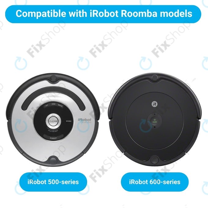 Komplet nadomestnih delov za iRobot Roomba 500, 600-series (1 par glavnih krtač, 2x Filter, 2x Stranska krtača)