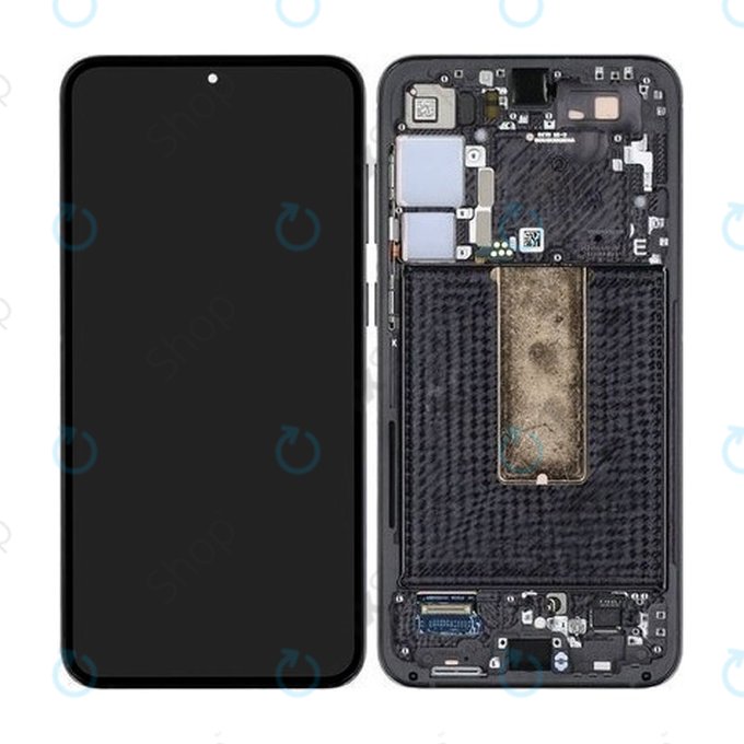 Samsung Galaxy S23 Plus S916B - LCD zaslon + steklo na dotik + okvir (Phantom Black) - GH82-30478A, GH82-30476A, GH82-30477A Genuine Service Pack