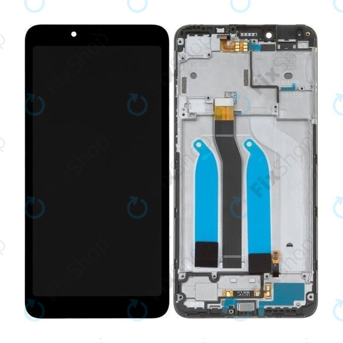 Xiaomi Redmi 6, Redmi 6A - LCD zaslon + steklo na dotik + okvir (Black) TFT