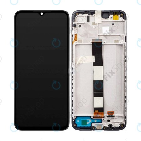 Xiaomi Redmi 10A 220233L2C 220233L2G - LCD zaslon + steklo na dotik + okvir (Black) TFT