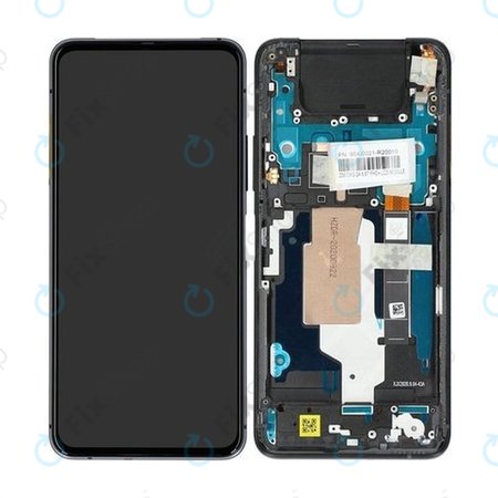 Asus Zenfone 7 ZS670KS, 7 Pro ZS671KS - LCD zaslon + steklo na dotik + okvir (Aurora Black) - 90AI0021-R20010 Genuine Service Pack
