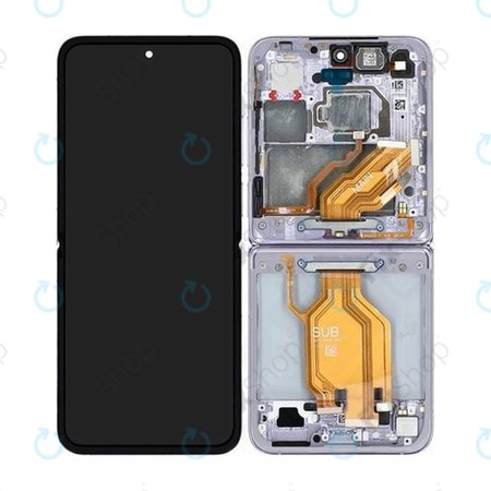 Xiaomi Mix Flip 2405CPX3DC - LCD zaslon + steklo na dotik + okvir (Purple) - 560003000N800 Genuine Service Pack
