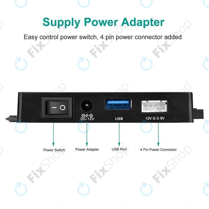 USB 3.0 na SATA / IDE adapter za 2.5" in 3.5" HDD/SSD ter optične pogone