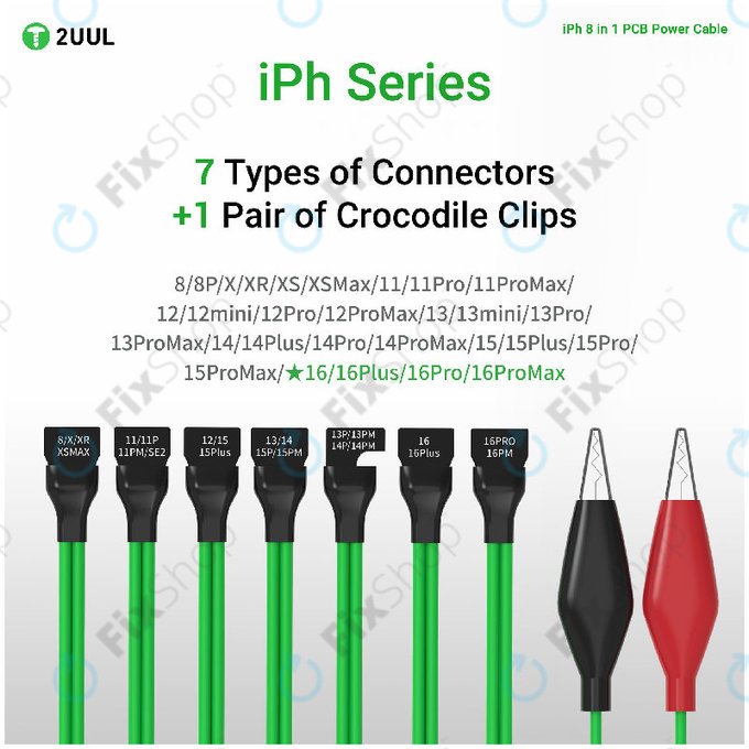 PCB napajalni kabel za iPhone 8-16 Pro Max, 2UUL PW05