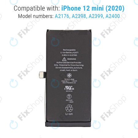 Apple iPhone 12 Mini - Baterija 2227mAh