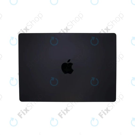 LCD zaslon za MacBook Pro 14", A3112, A3185 (2024), s sprednjim steklom in pokrovom, Nano-Texture, Space Black, 661-41795, Genuine Apple