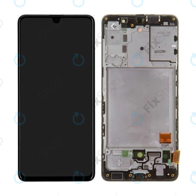 Samsung Galaxy A41 A415F - LCD zaslon + steklo na dotik + okvir (Prism Crush Black) - GH82-22860A, GH82-23019A Genuine Service Pack