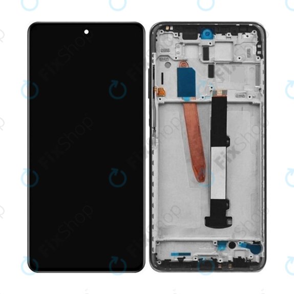 Xiaomi Poco X3 NFC - LCD zaslon + steklo na dotik + okvir (Shadow Grey) TFT