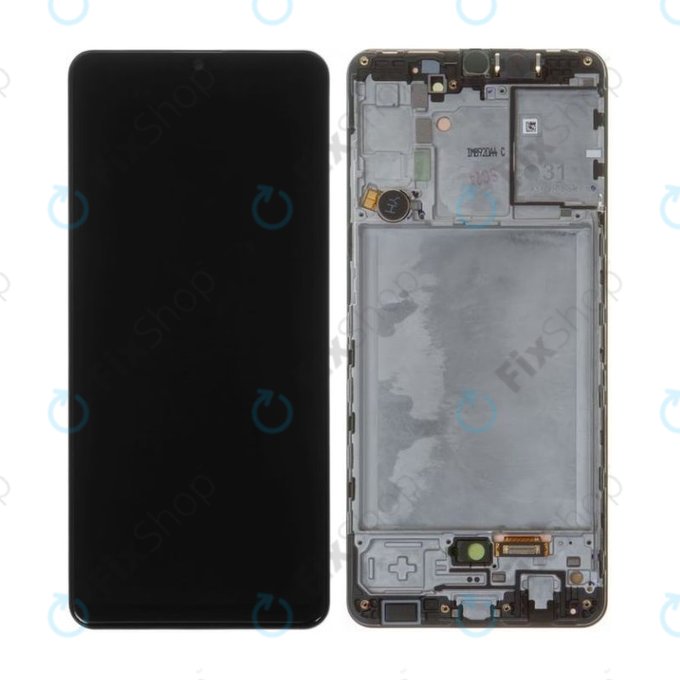 Samsung Galaxy A31 A315F - LCD zaslon + steklo na dotik + okvir (Prism Crush Black) - GH82-22905A, GH82-22761A, GH82-24406A, GH82-24455A Genuine Service Pack