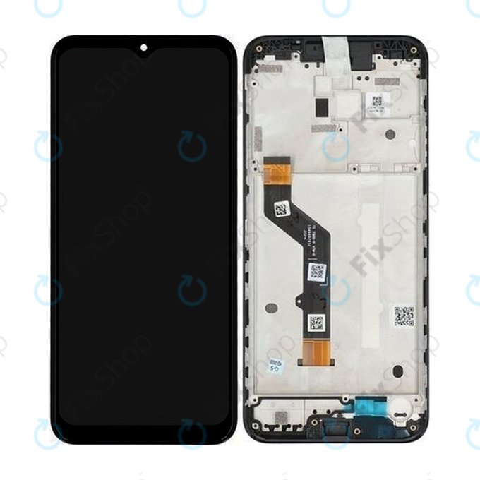 Motorola Moto G9 Play - LCD zaslon + steklo na dotik + okvir (Black) - 5D68C17397 Genuine Service Pack