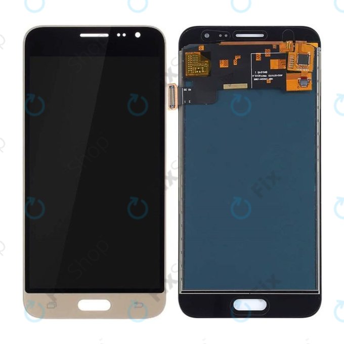 Samsung Galaxy J3 J320F (2016) - LCD zaslon + steklo na dotik (Gold) OLED