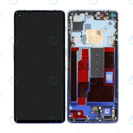 Oppo Find X2 Neo - LCD zaslon + steklo na dotik + okvir (Star Blue) - 4904018 Genuine Service Pack