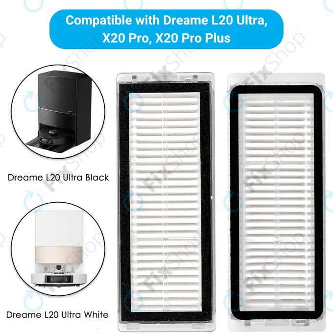 HEPA filter, 2 kos za Xiaomi Dreame L20 Ultra, X20 Pro, X20 Pro Plus