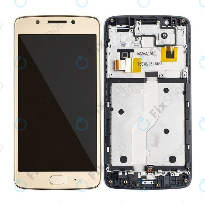 Motorola Moto G5 XT1676 - LCD zaslon + steklo na dotik + okvir (Gold) TFT