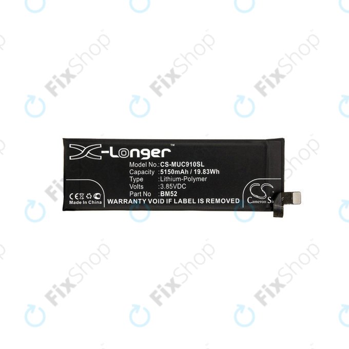 Baterija za Xiaomi Mi Note 10 M190F4AG, 5150mAh, Li-Pol, 3.85 V, BM52, HQ