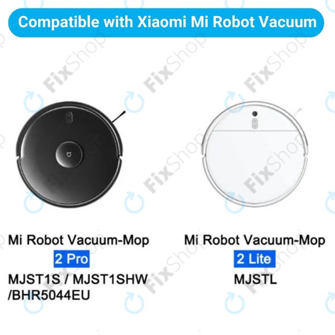 Komplet nadomestnih delov za Xiaomi Mi Robot Vacuum Mop 2 Pro, 2 Lite (1x Glavna krtača, 2x Filter, 2x Stranska krtača)