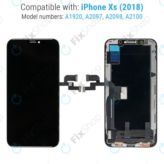 Apple iPhone XS - LCD zaslon + steklo na dotik + okvir Refurbished