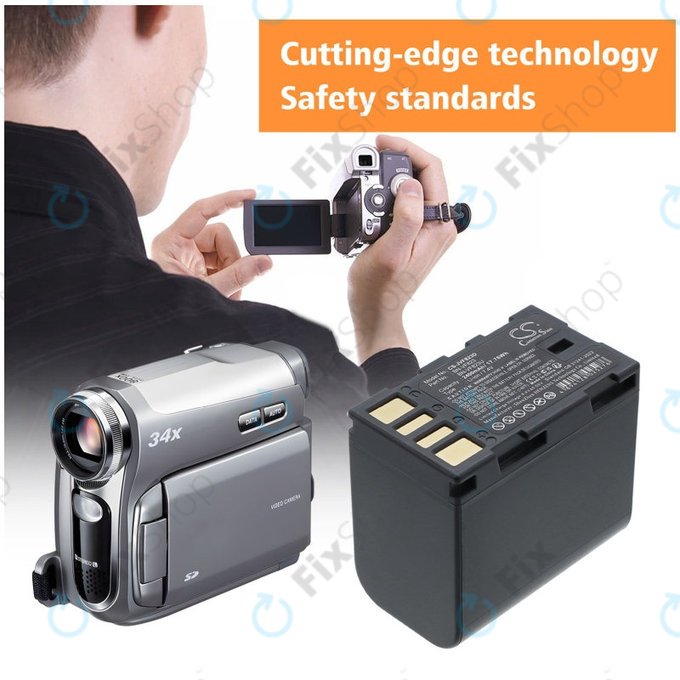 Baterija za JVC EX-Z2000, GR-D720, D740, D750, D770, 2400mAh, Li-Ion, 7.4V, BN-VF823, HQ