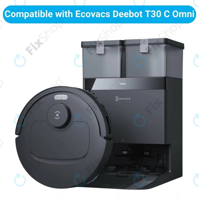 Komplet nadomestnih delov za Ecovacs Deebot T30C Omni (1x Glavna krtača, 2x Filter, 2x Stranska krtača)