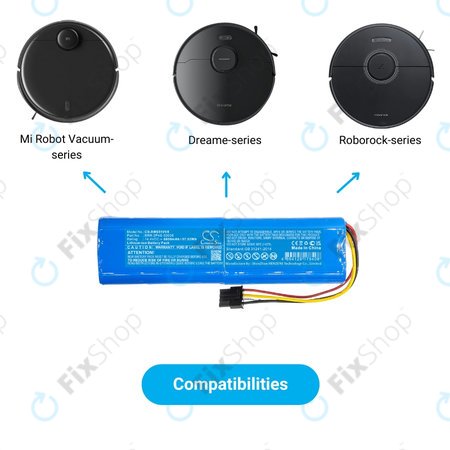 Xiaomi Mi Robot Vacuum Mop-series, Dream-series, Roborock-series - Baterija BRR-2P4S-5200 Li-Ion 14.4V 5200mAh HQ
